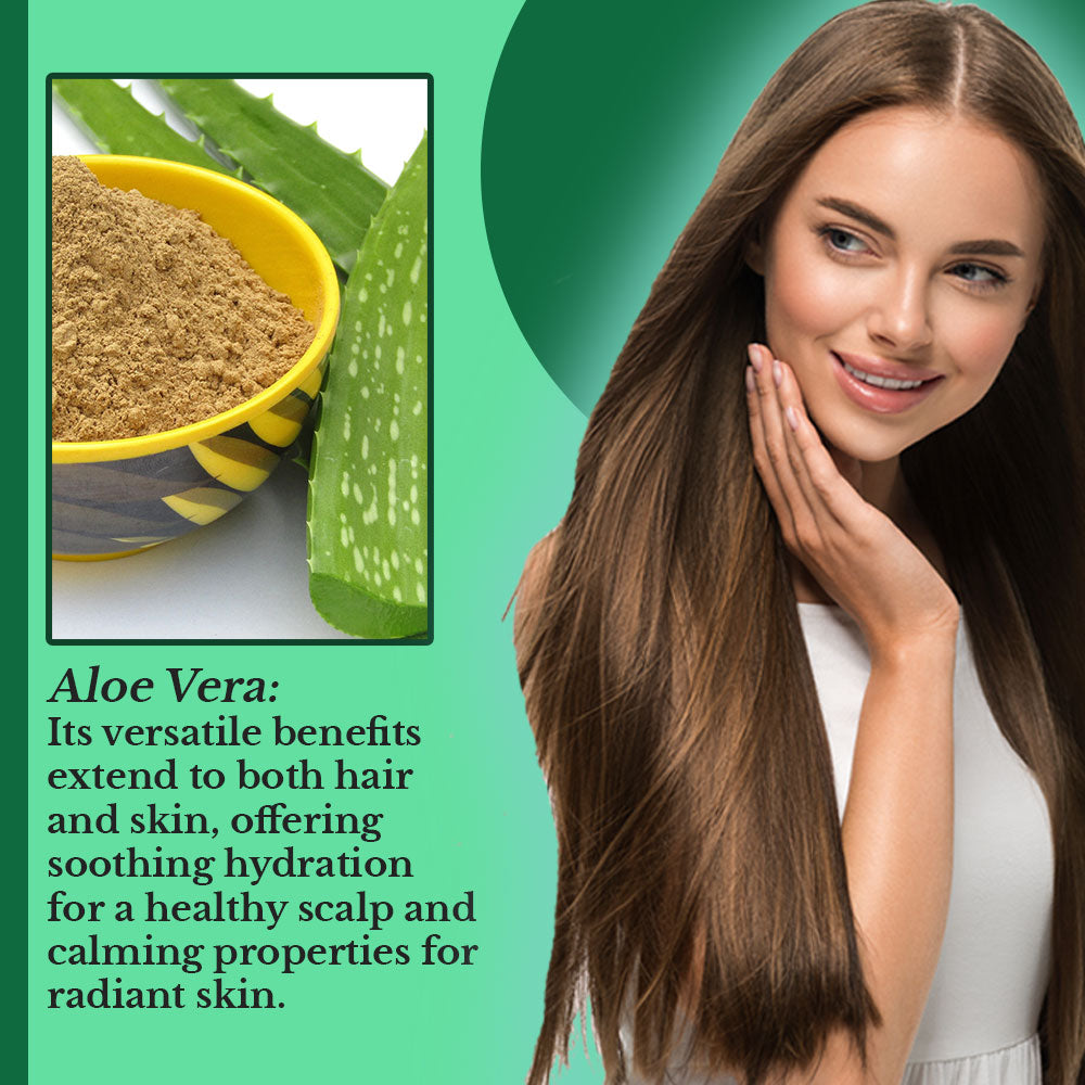 Natural Aloe Vera Herbal Hair & Skin Conditioning Powder