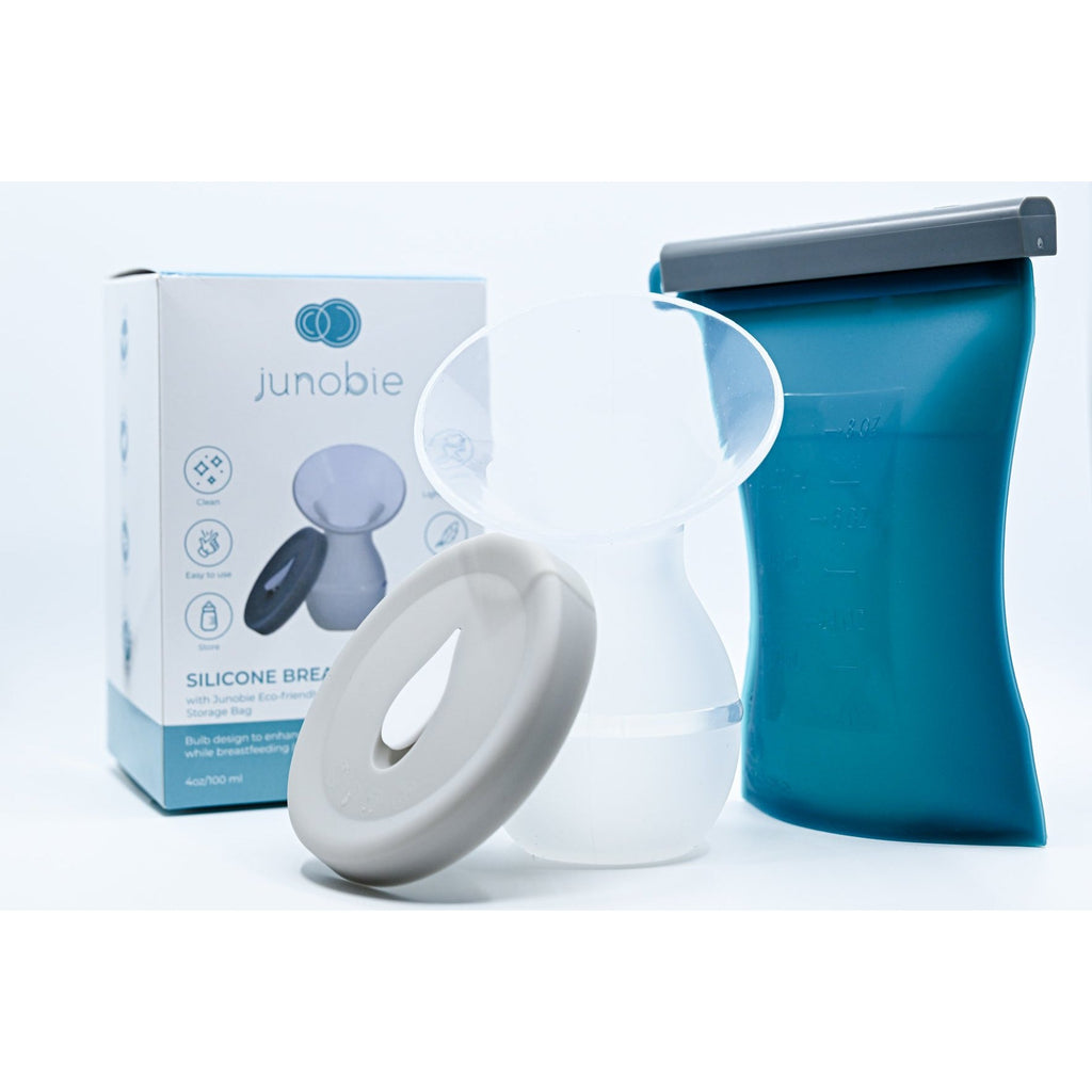 Junobie Milk & Snack Bag with Silicone Milk Collector