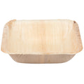 Palm Leaf Square Bowl 3.5" Inch - 3oz Mini