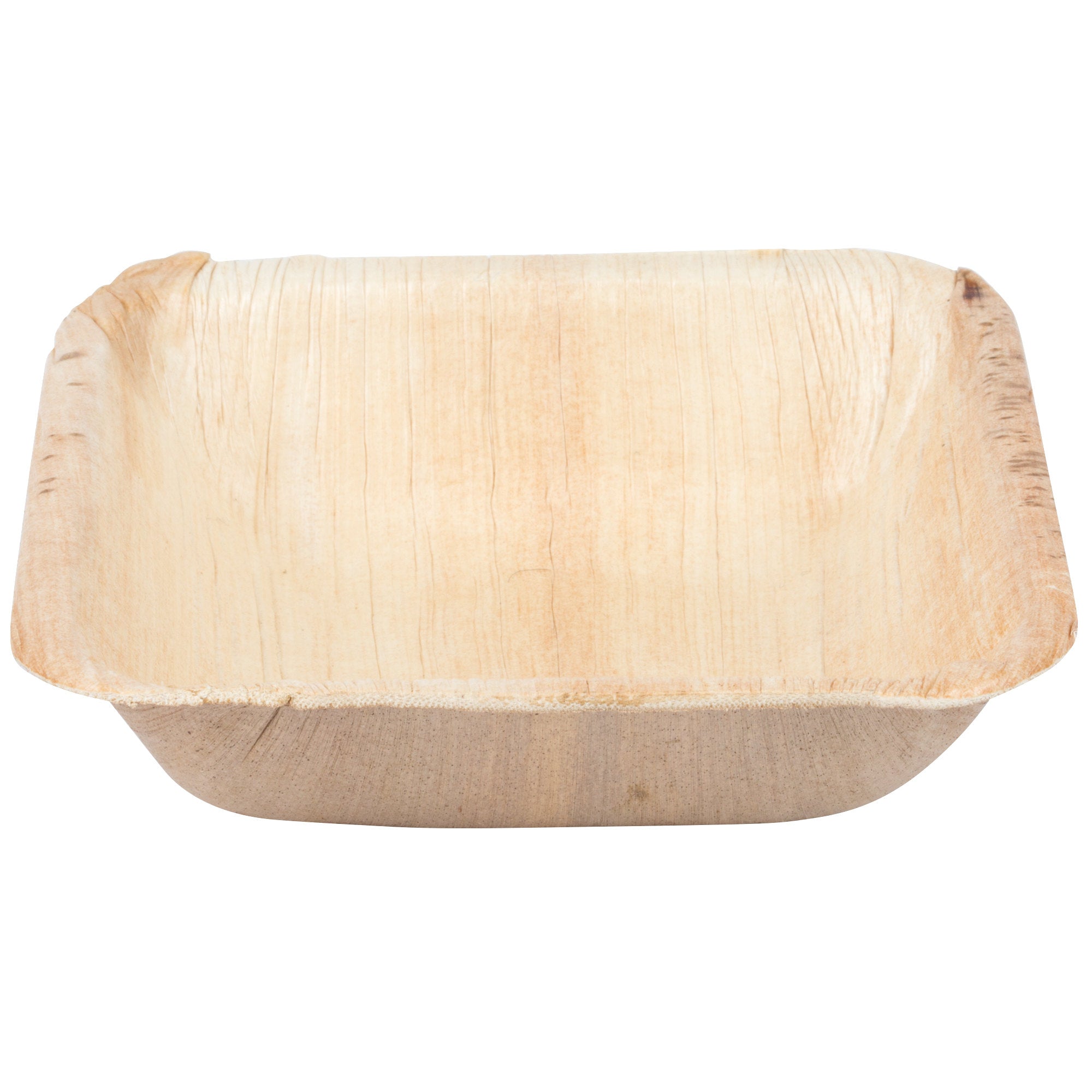 Palm Leaf Square Bowl 3.5" Inch - 3oz Mini