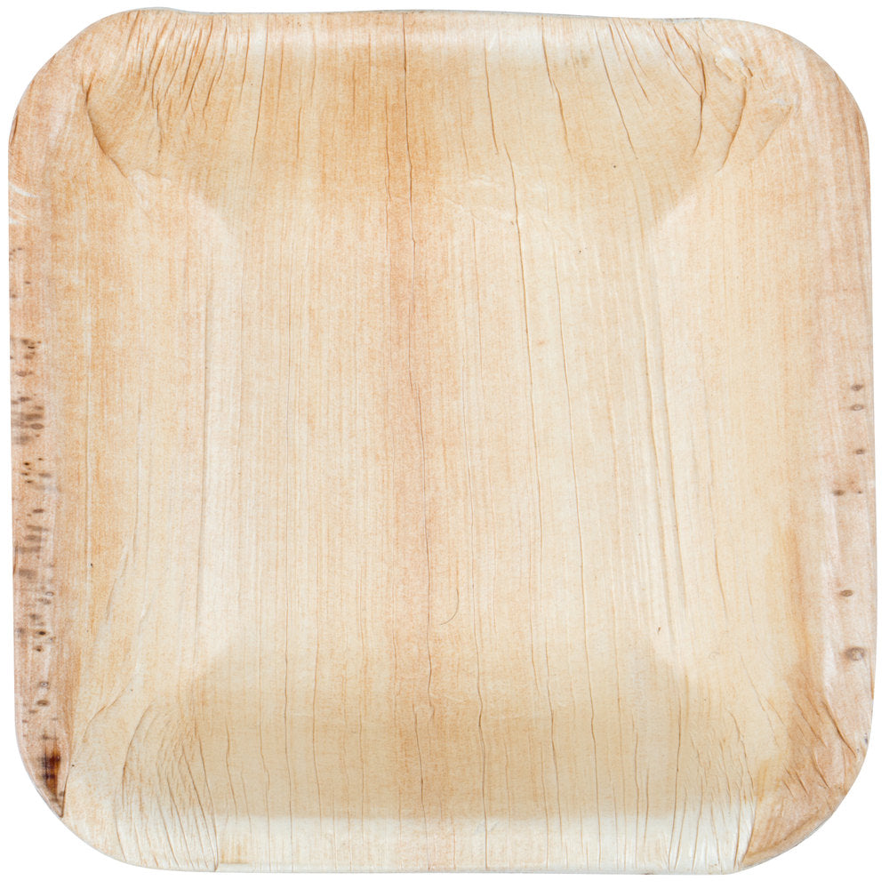 Palm Leaf Square Bowl 3.5" Inch - 3oz Mini