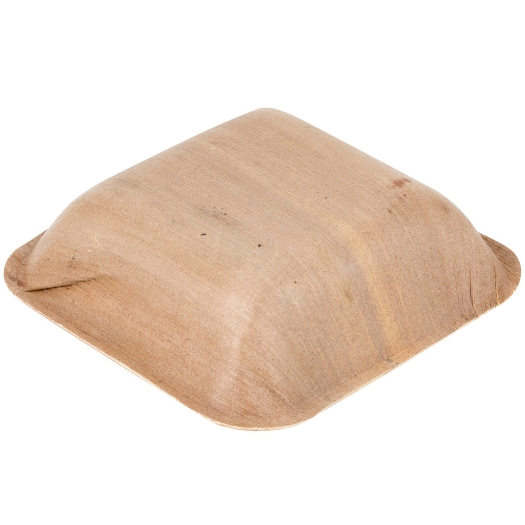 Palm Leaf Square Bowl 3.5" Inch - 3oz Mini