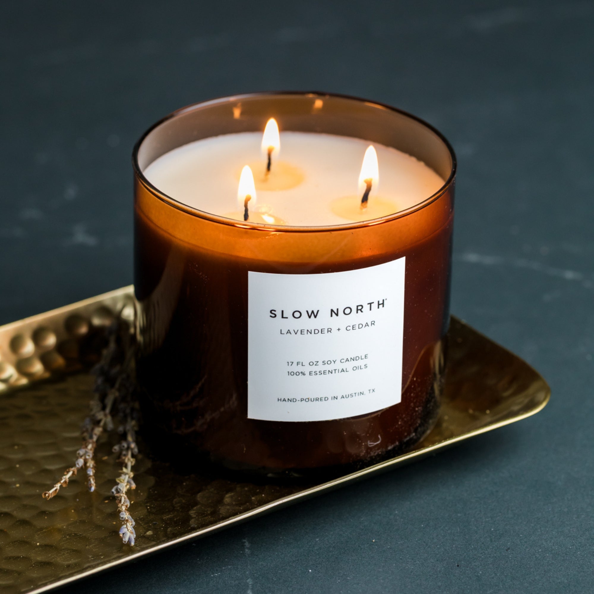 Lavender & Cedar Signature 3-Wick Candle