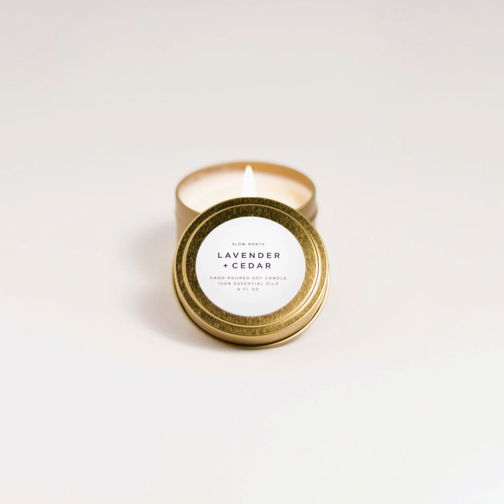 Lavender & Cedar Soy Wax Candle