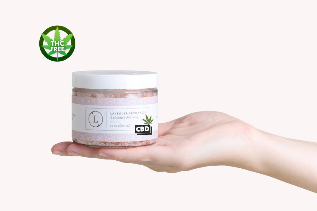 Natural Lavender Dead Sea Epsom & Himalayan Bath Salts with CBD (THC Free)