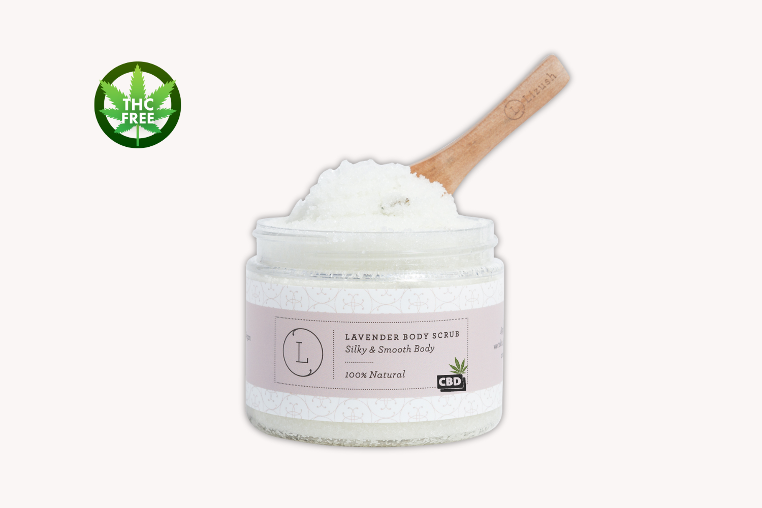 Natural Lavender Body Scrub with CBD (THC free)