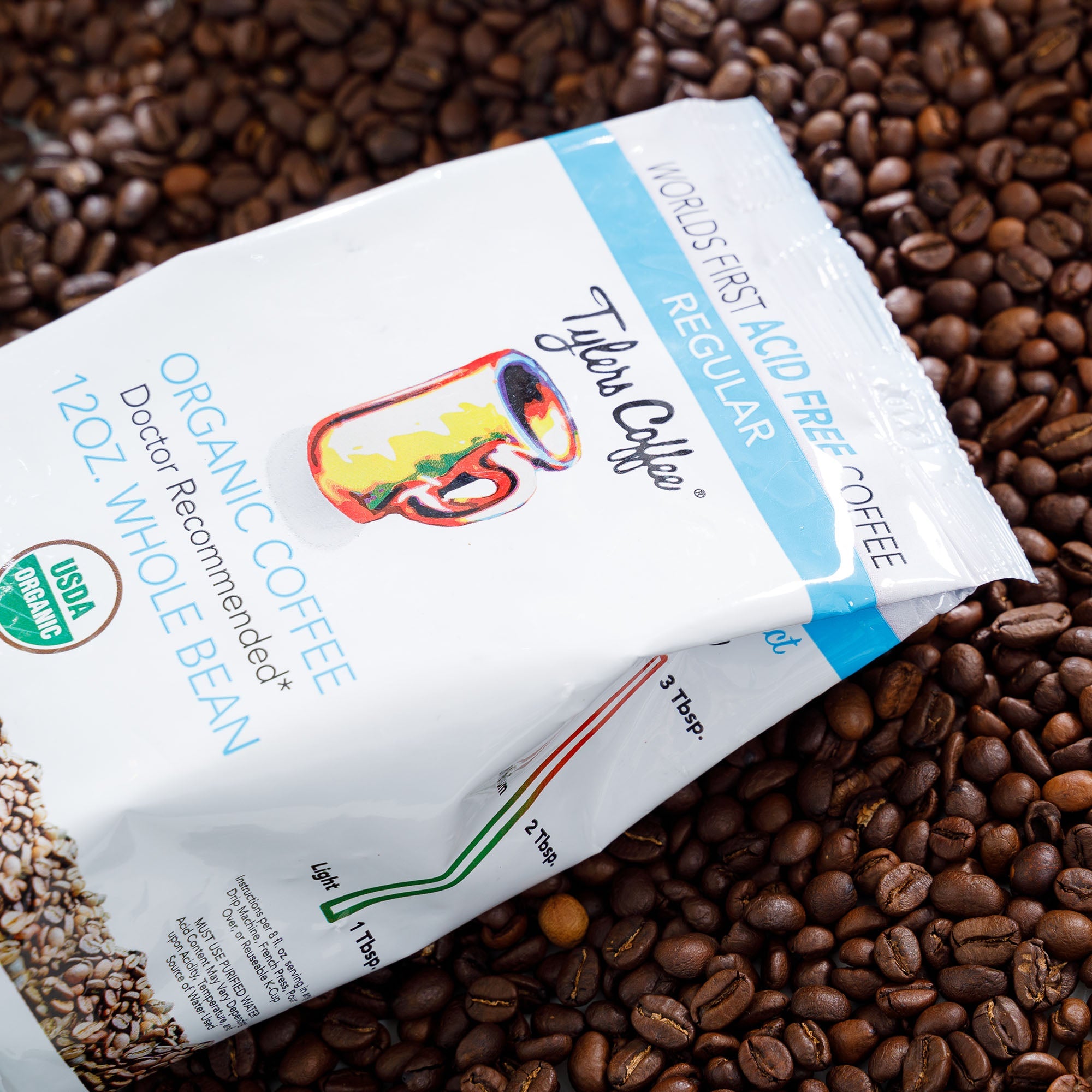 Acid-Free Whole Bean Coffee - Regular