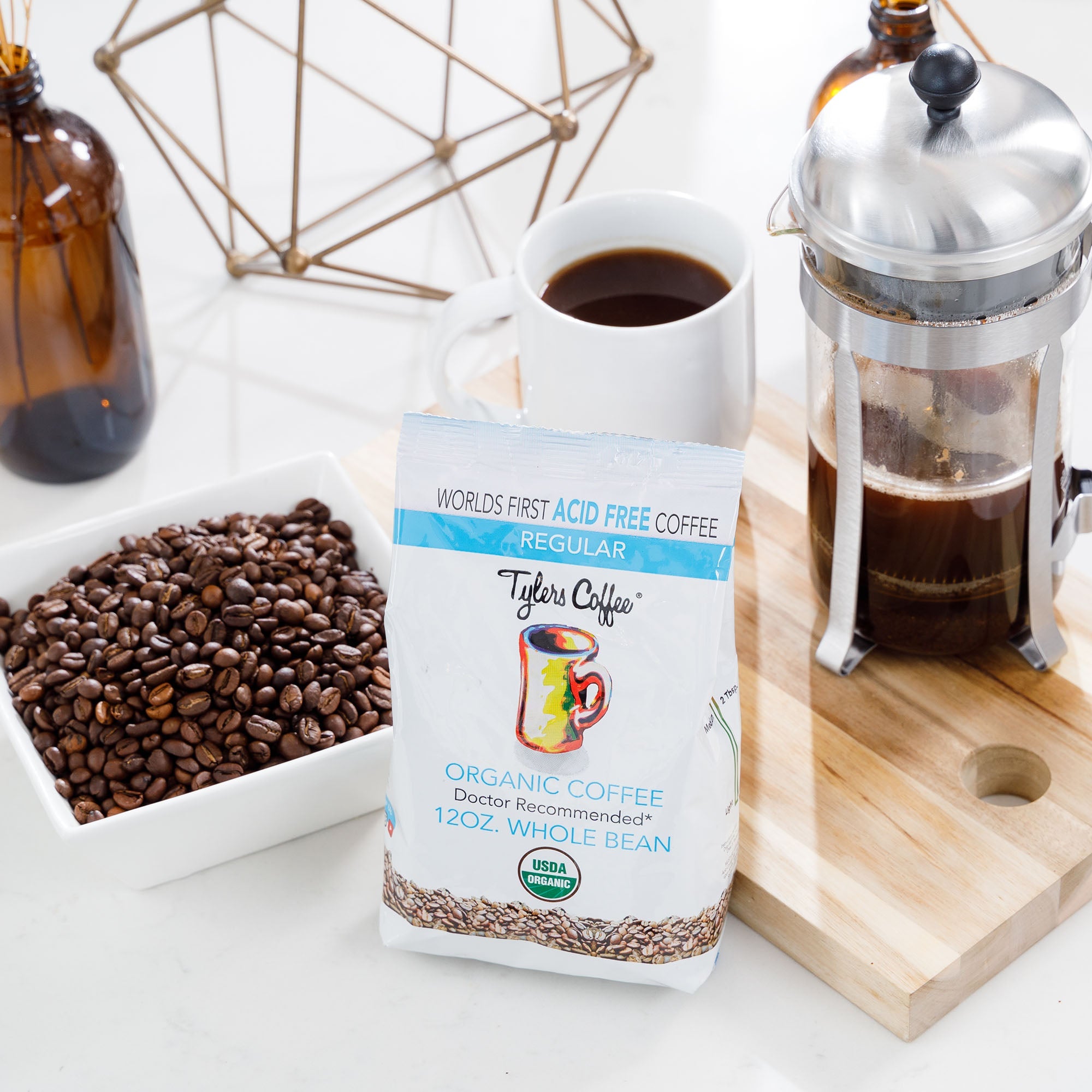 Acid-Free Whole Bean Coffee - Regular