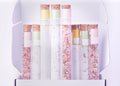 Luxurious Natural Bath Salts Gift Set (8 Glass Tubes)