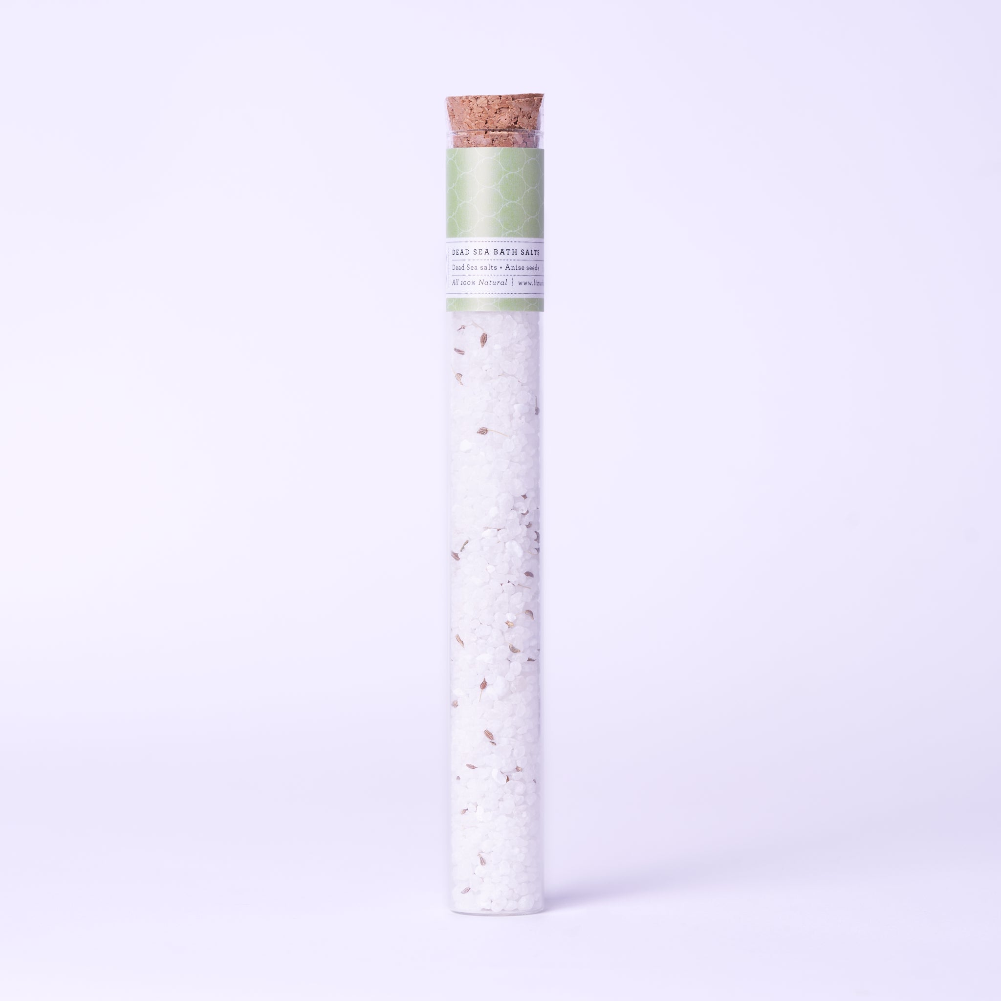 Luxurious Natural Bath Salts Gift Set (8 Glass Tubes)