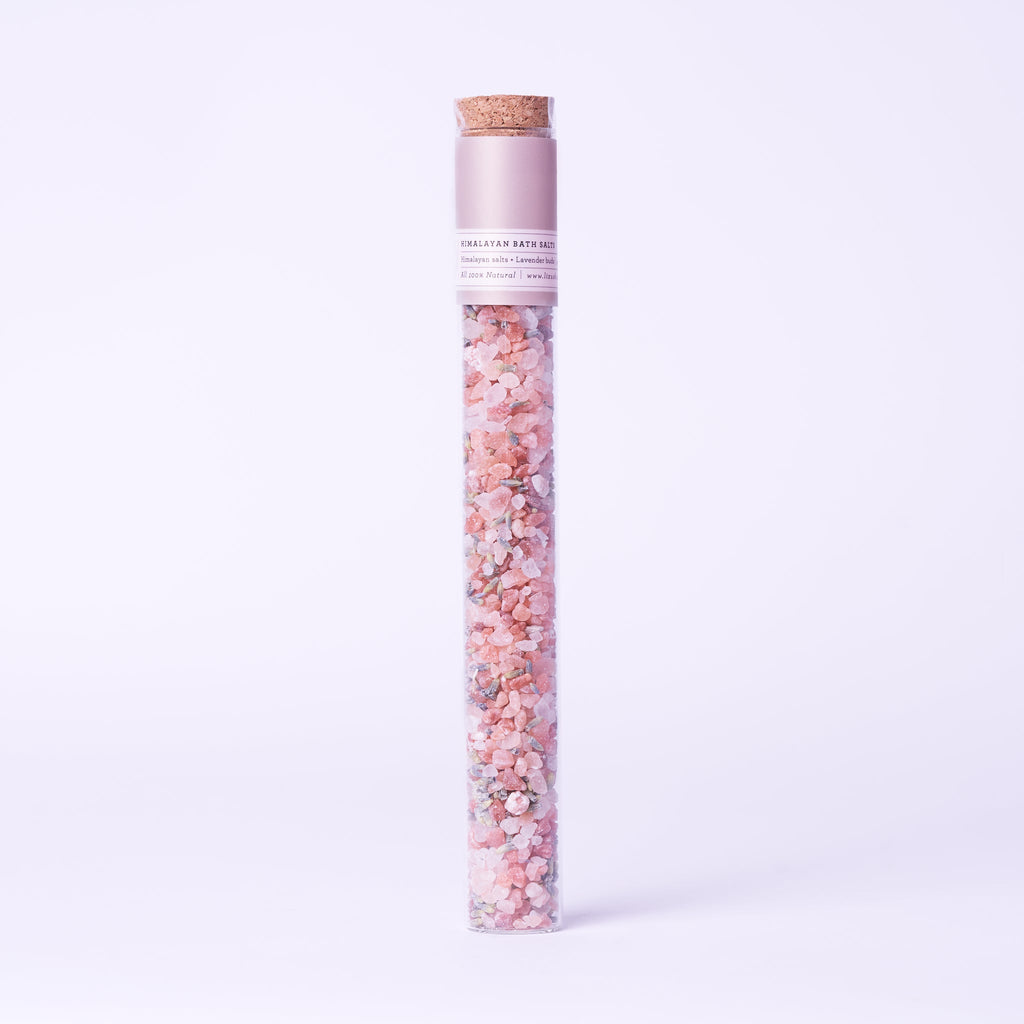 Luxurious Natural Bath Salts Gift Set (8 Glass Tubes)