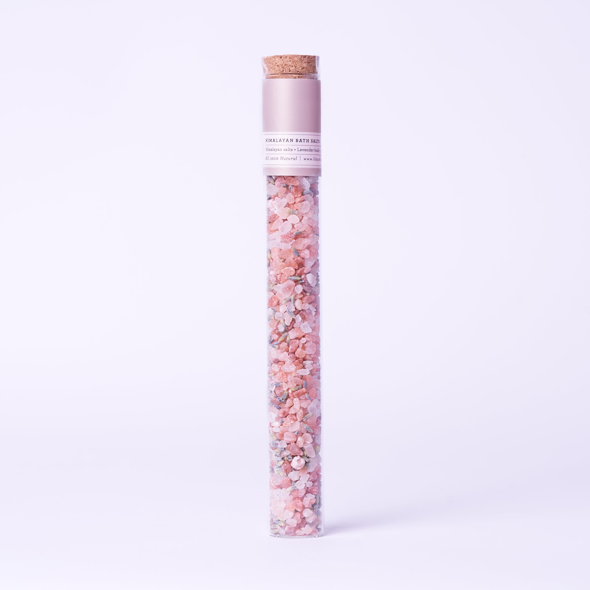 Luxurious Natural Bath Salts Gift Set (8 Glass Tubes)