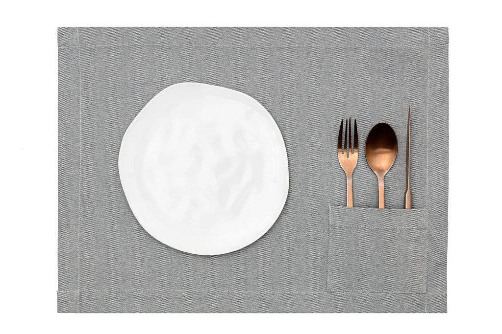 Denim Placemats with Pocket (Set of 4)