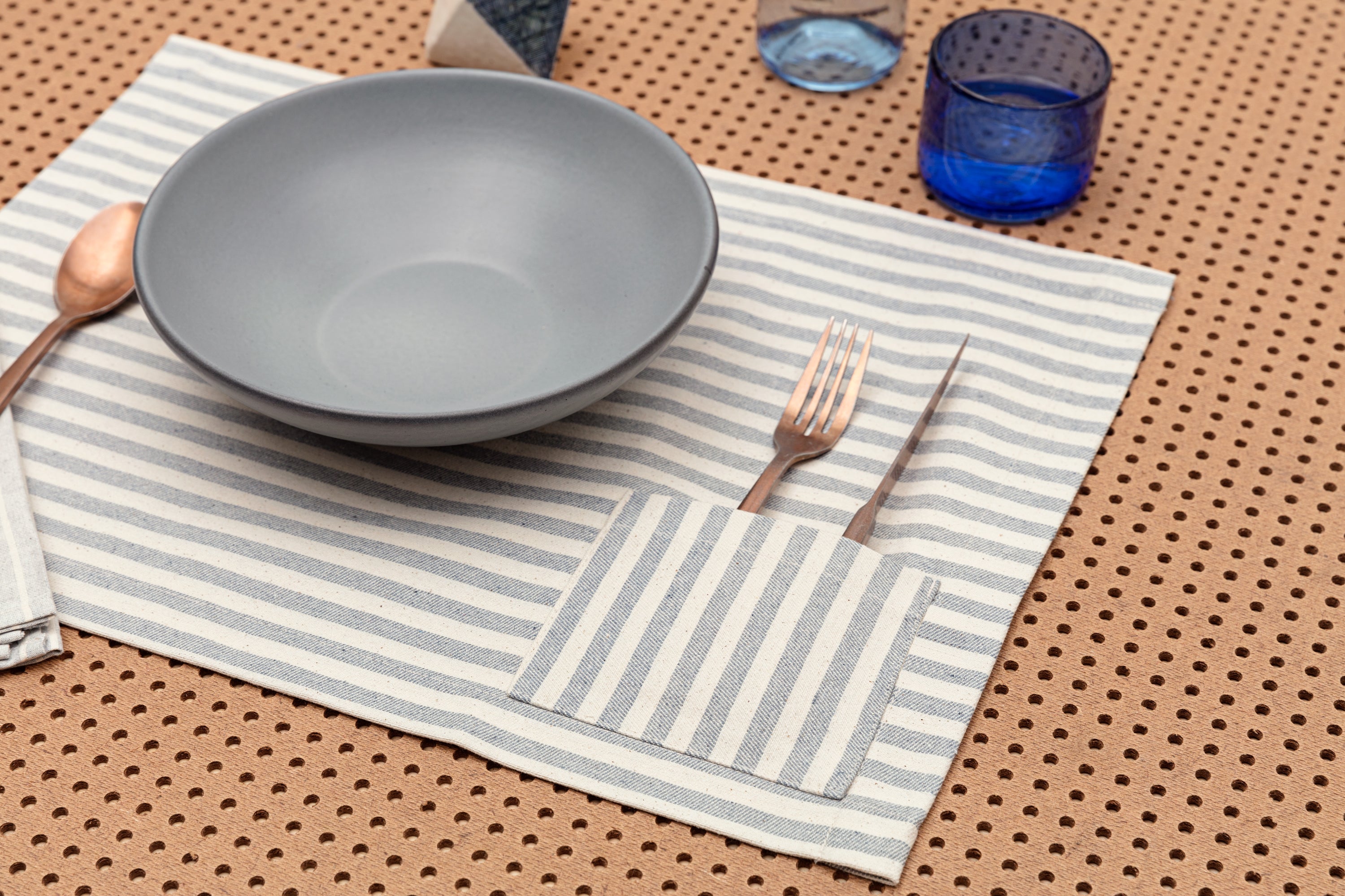 Denim Placemats with Pocket (Set of 4)