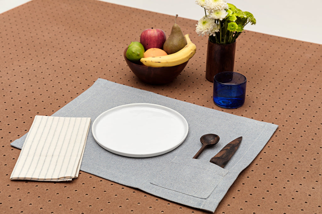 Denim Placemats with Pocket (Set of 4)