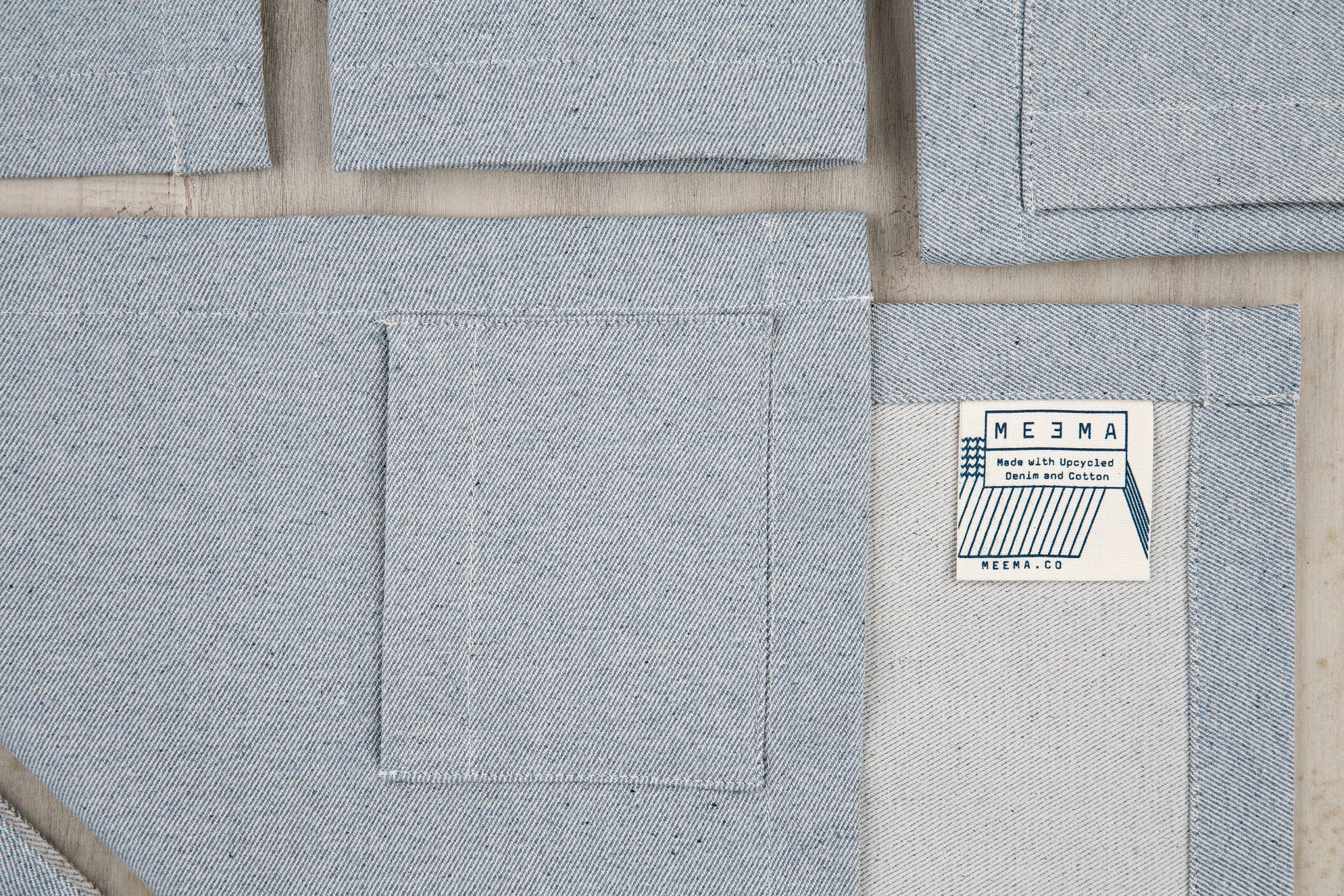 Denim Placemats with Pocket (Set of 4)
