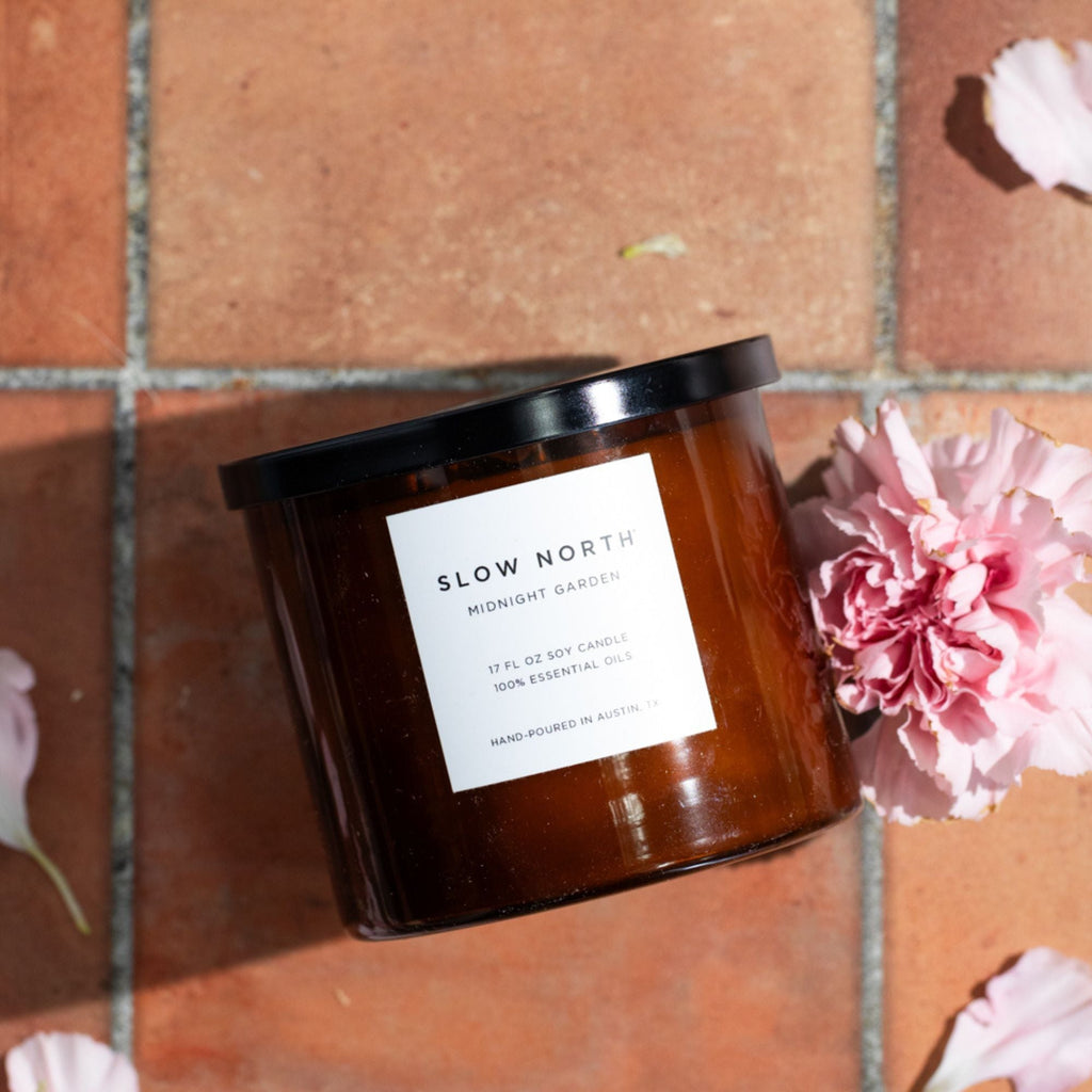 Midnight Garden Signature 3-Wick Candle (Lavender, Rosemary & Geranium)