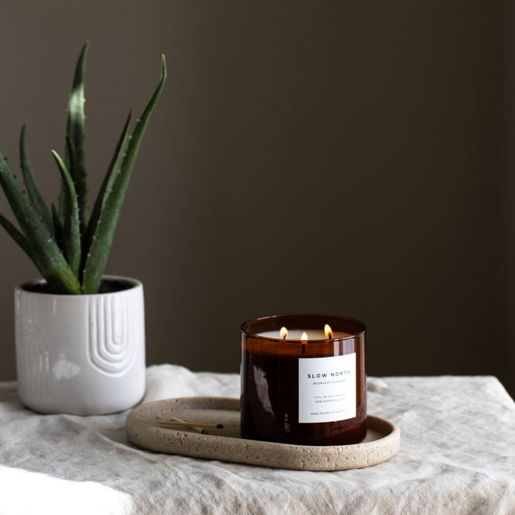 Midnight Garden Signature 3-Wick Candle (Lavender, Rosemary & Geranium)