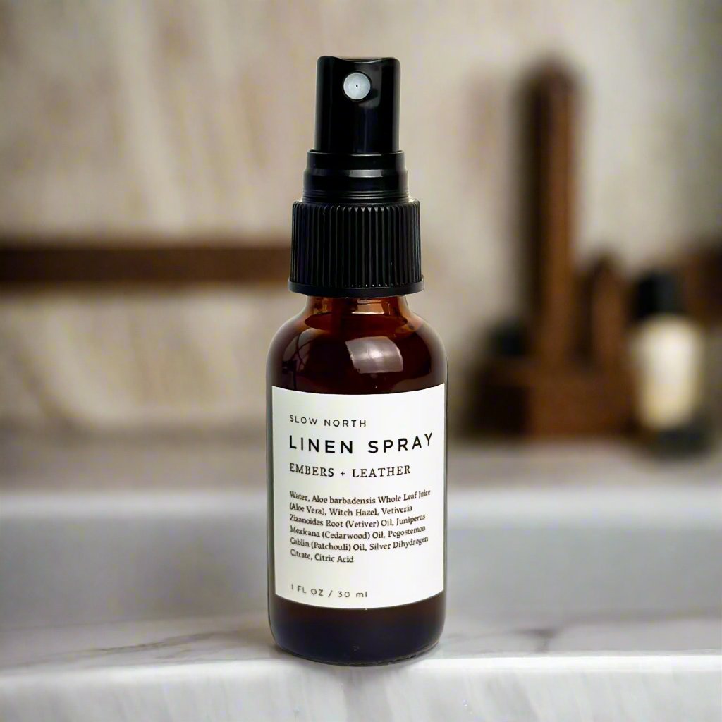 Mini Linen Spray - Embers & Leather