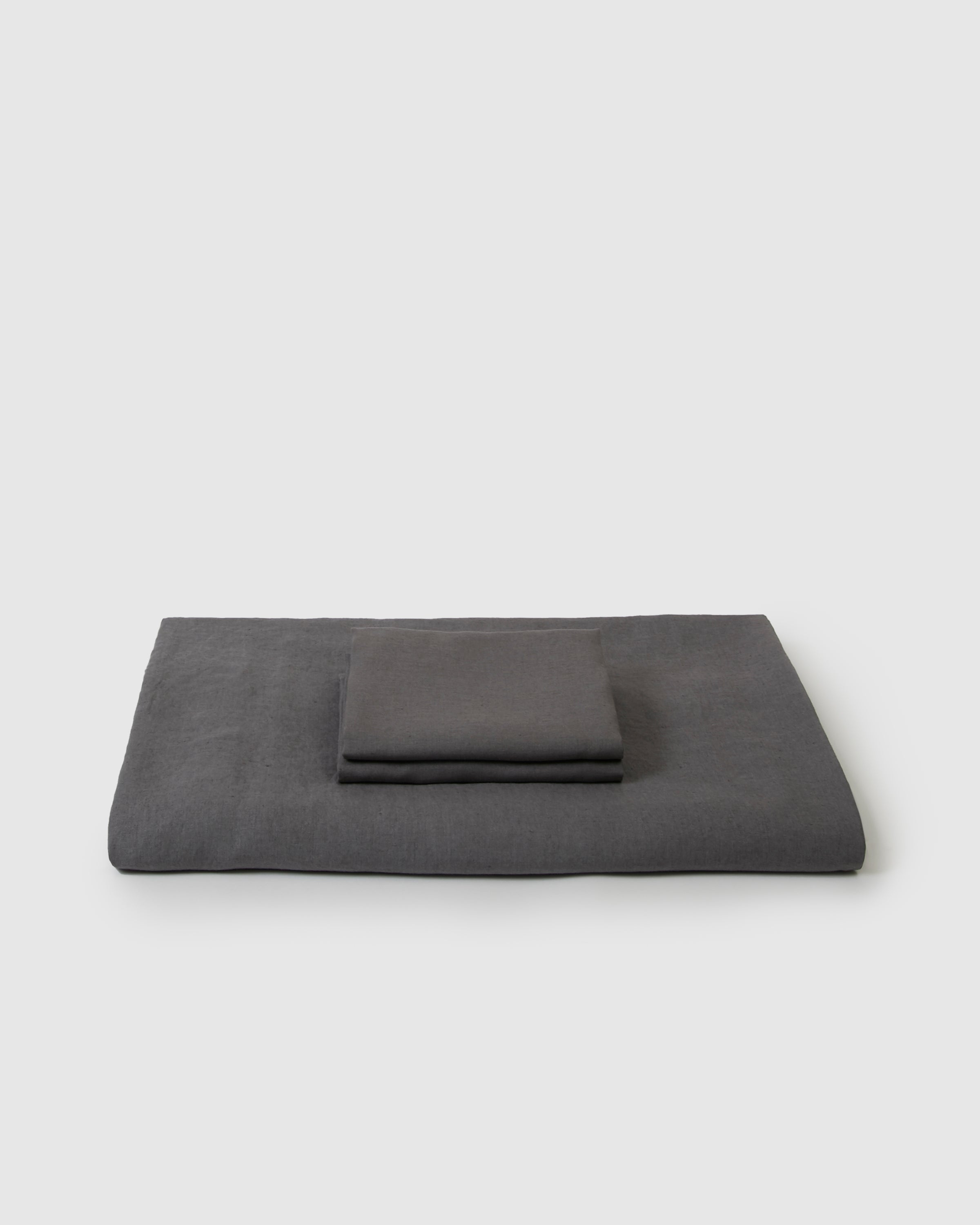 Marcel Linen Duvet Set - Storm Stripe