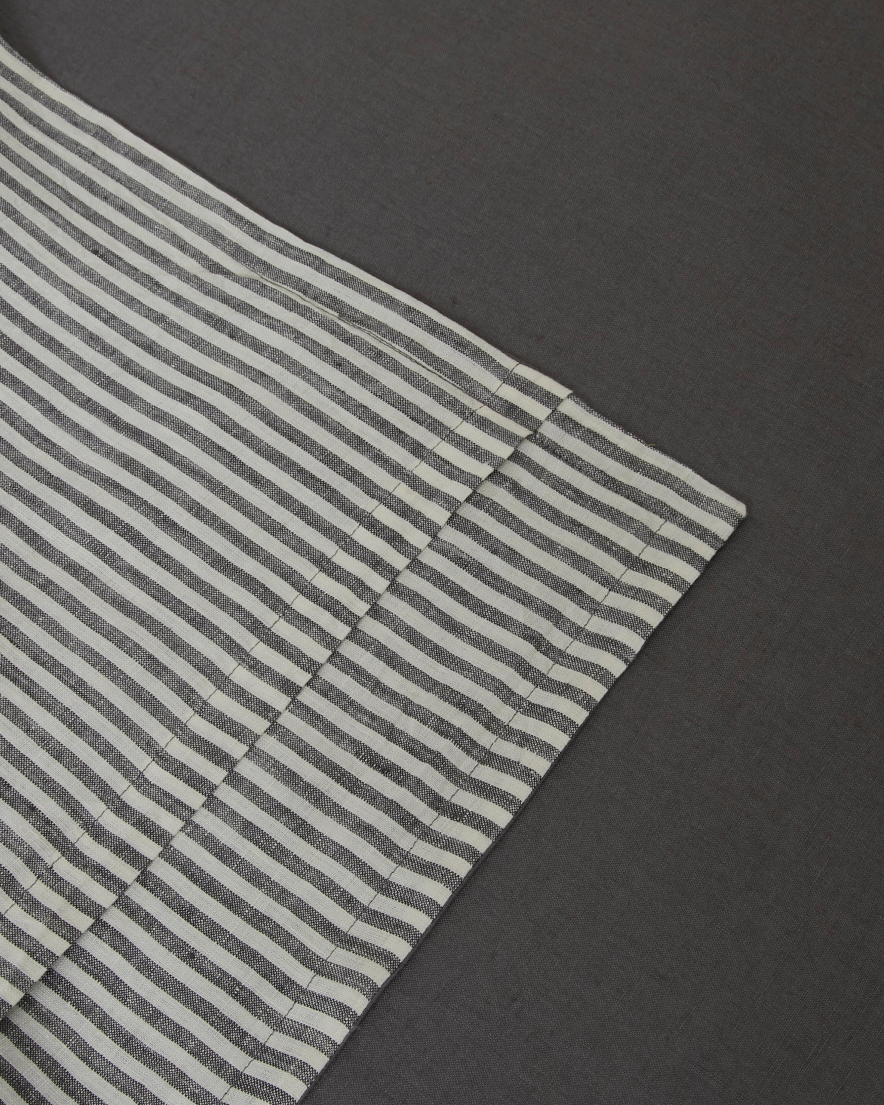 Marcel Linen Pillowcases (Pair) - Storm Stripe