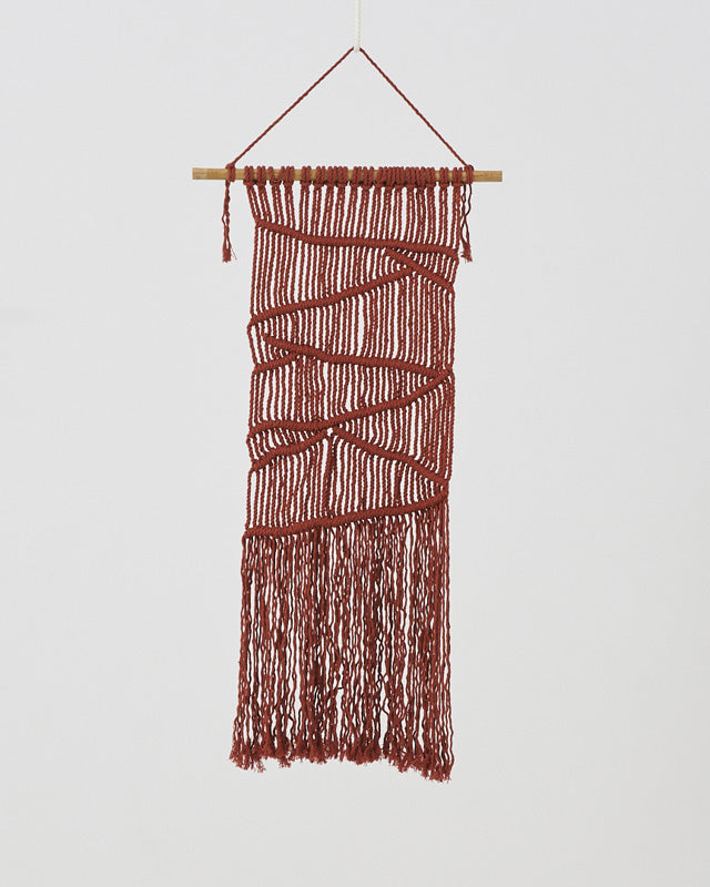 Masaya Macrame Wall Hang | Tile Red