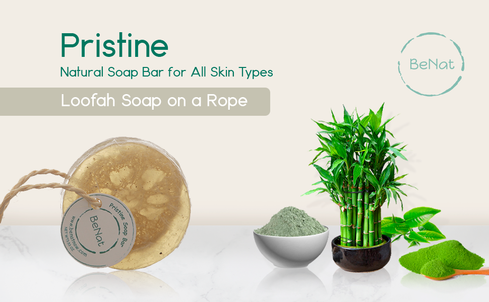 Pristine Soap Bar - Green Clay, Bamboo & Green Tea