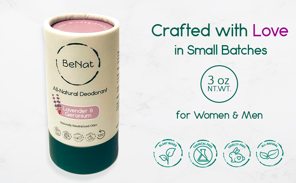 All-Natural Plastic-Free Deodorants (2-Pack)
