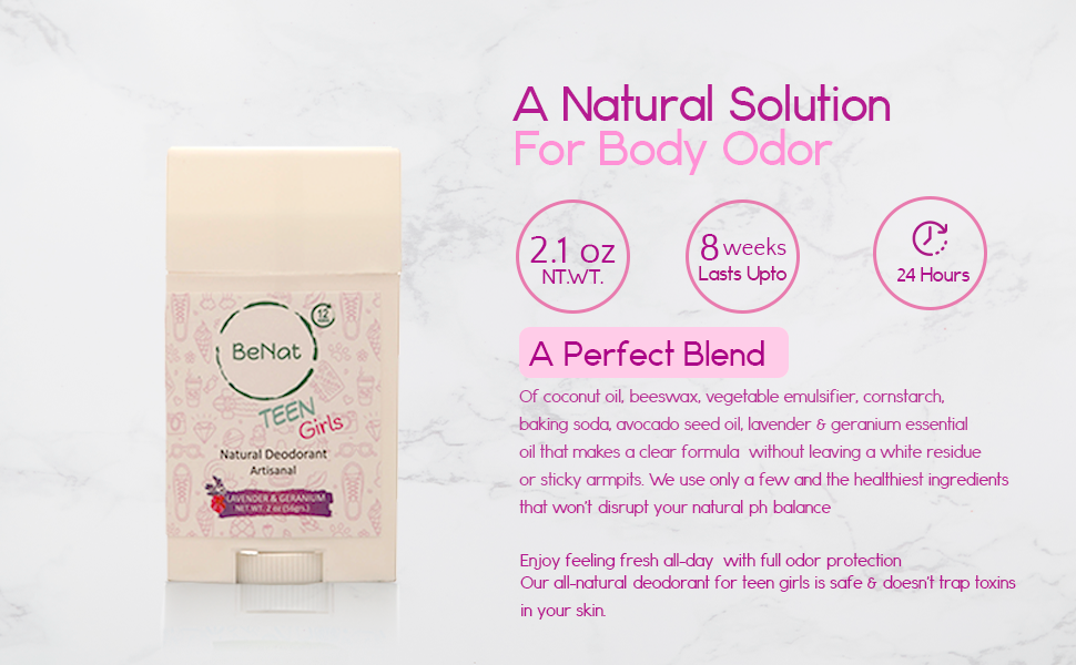All-Natural Deodorant for Children & Teens