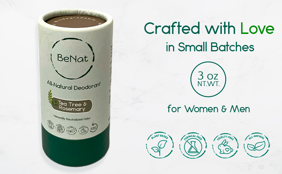 All Natural Plastic-Free Deodorant
