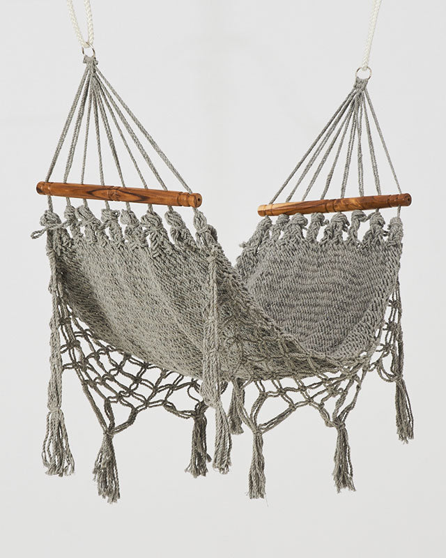 Macrame Mini Cat Hammock | Gray