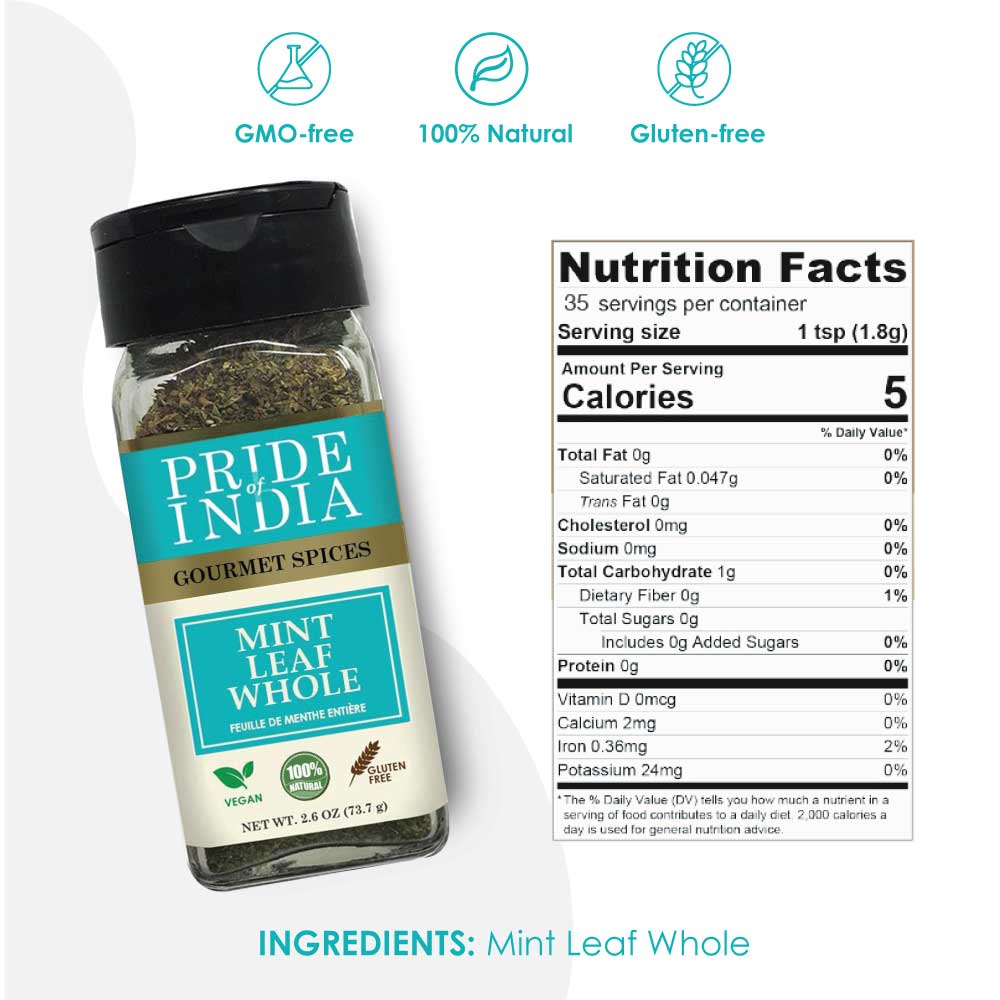 Gourmet Natural Mint Leaf Whole