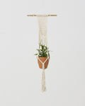 Mombacho Macrame Plant Holder | Natural White