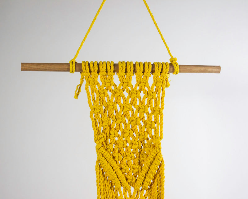 Mombacho Macrame Plant Holder | Yellow