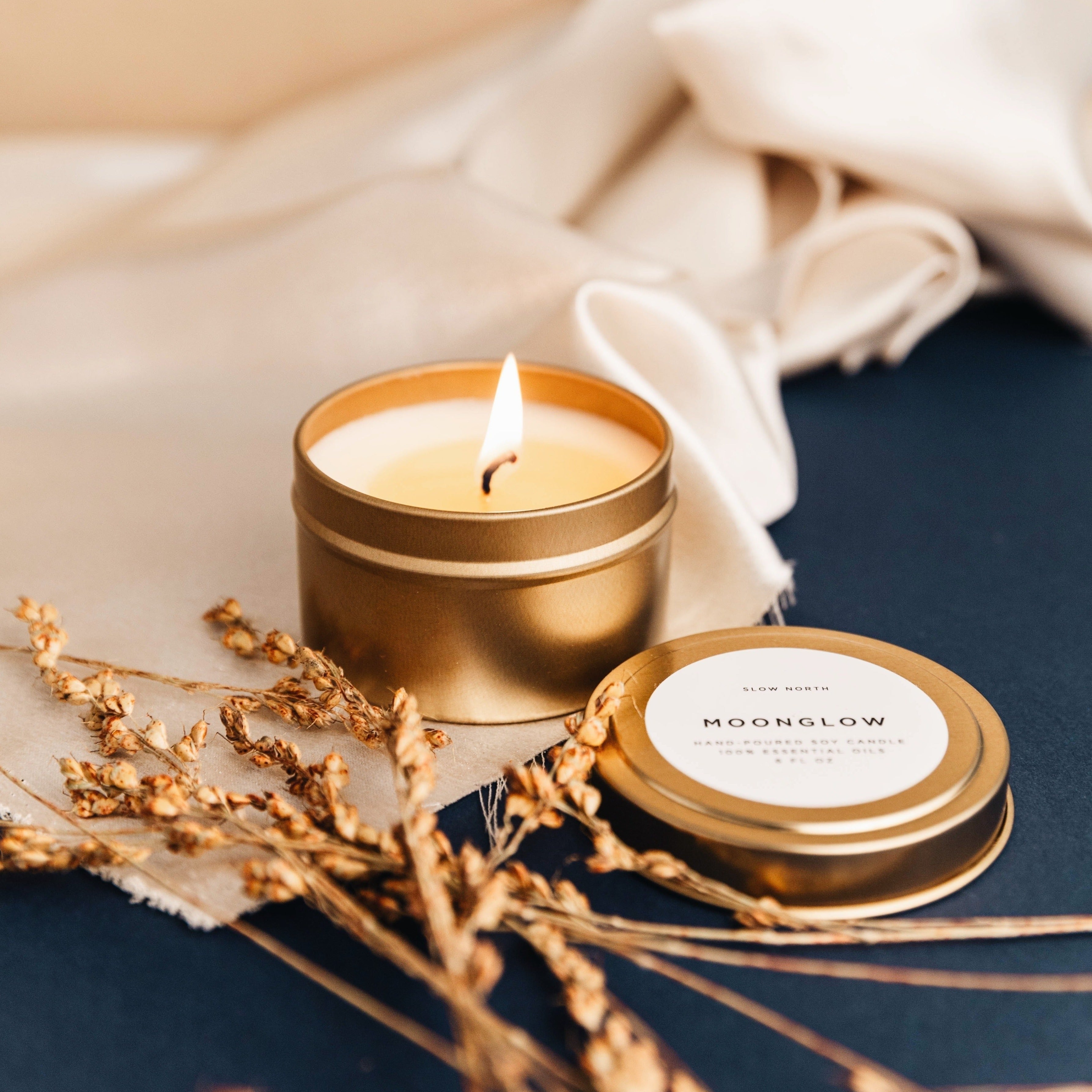 Moonglow Soy Wax Candle - Patchouli, Cinnamon & Black Pepper