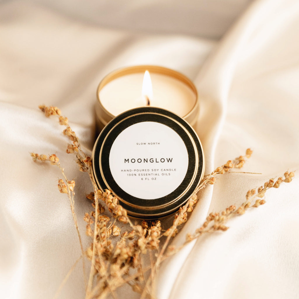 Moonglow Soy Wax Candle - Patchouli, Cinnamon & Black Pepper