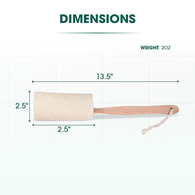 Natural Long Handle Loofah Bath Brush