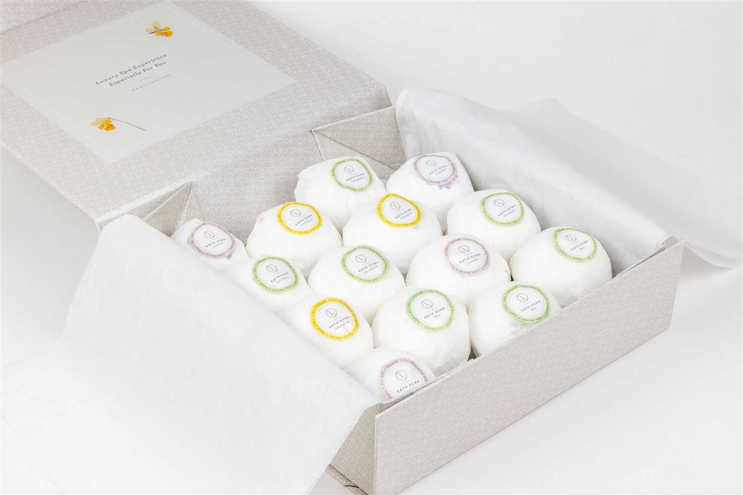 100% Natural Relaxing Bath Bombs Gift Box