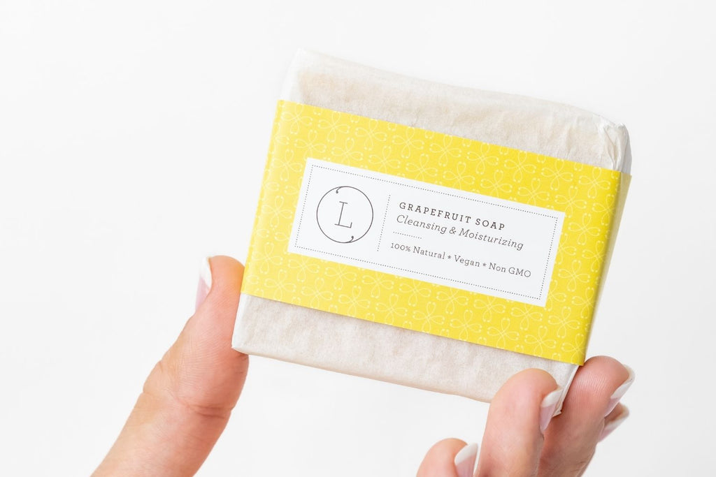 Natural Pink Grapefruit Handmade Bar Soap (2ct.)