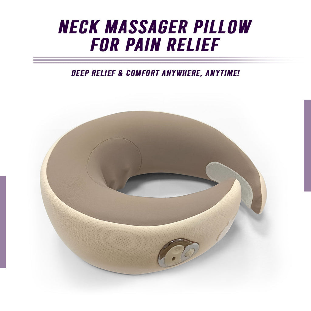 Multi-Purpose Neck Massage Pillow with Warmth Function