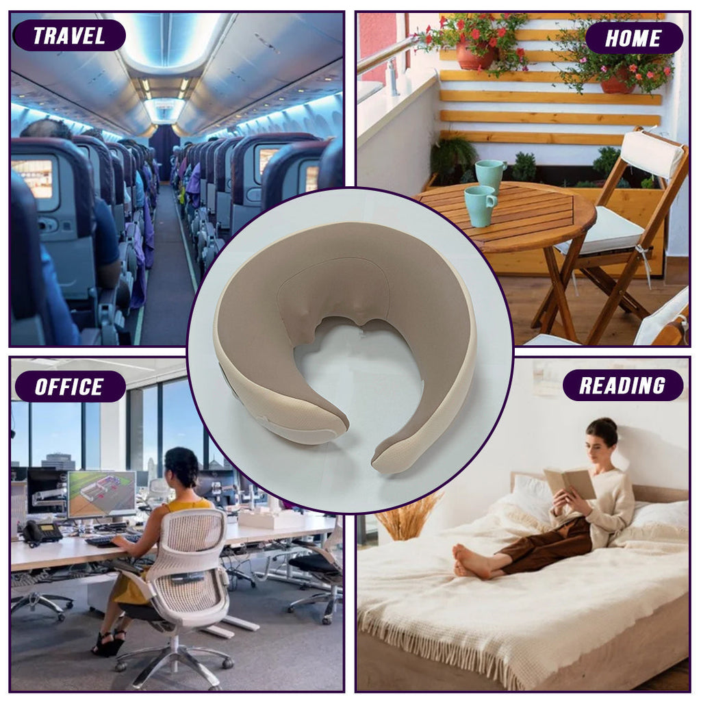 Multi-Purpose Neck Massage Pillow with Warmth Function