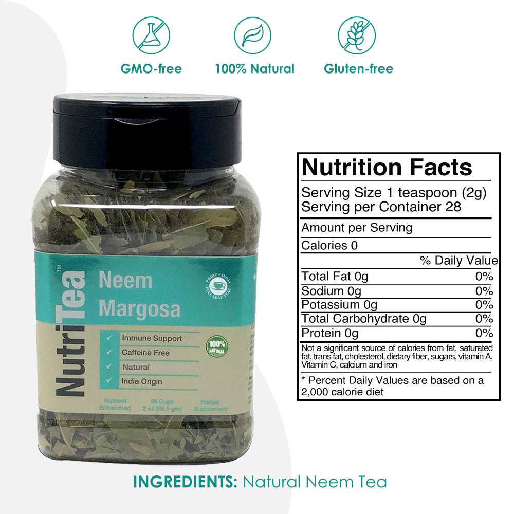 NUTRITEA Natural Herbal Health Loose Leaf Tea Jars