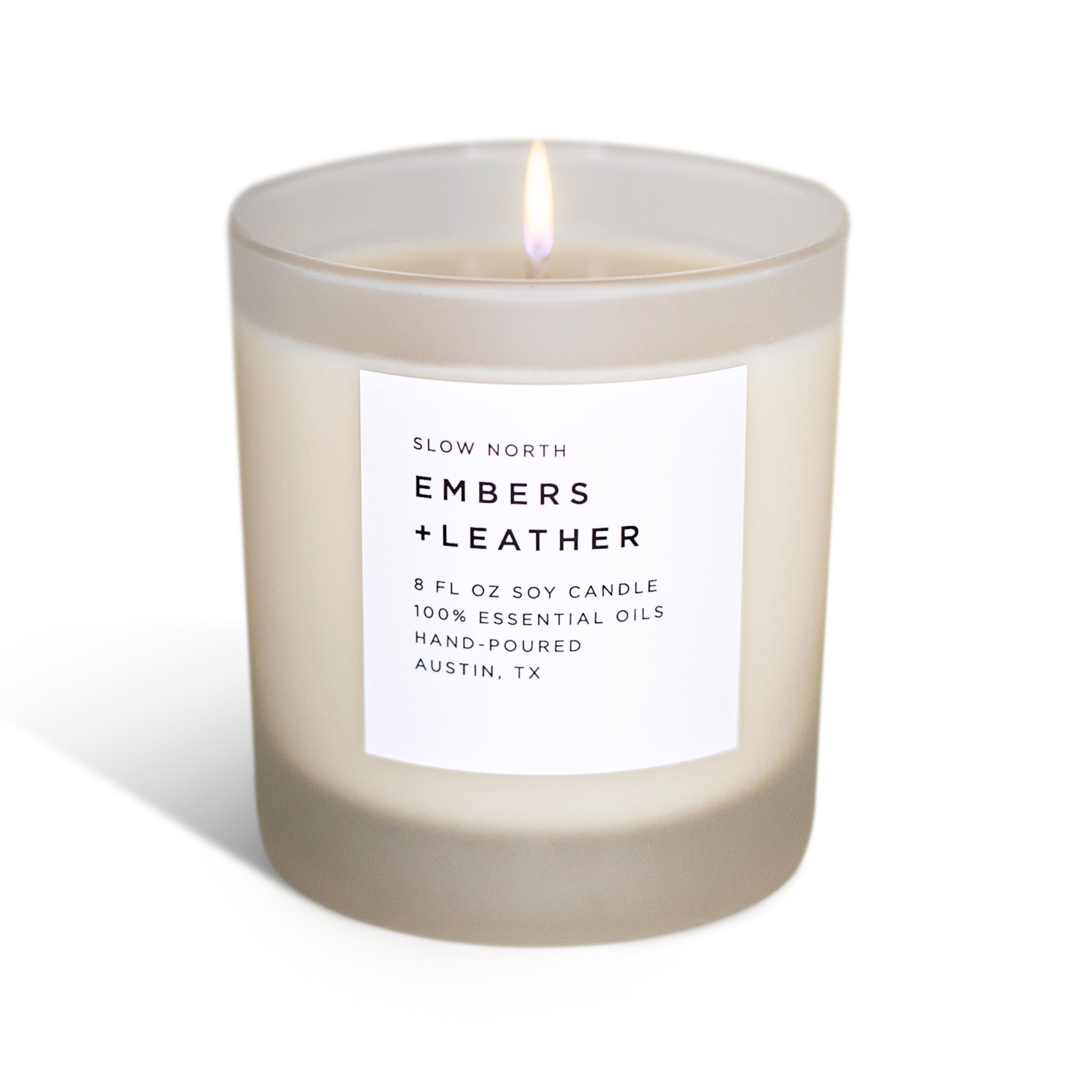 Embers & Leather Signature Candle (Vetiver, Cedar & Patchouli)