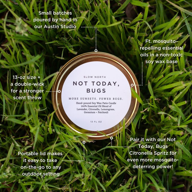 "Not Today, Bugs" Mosquito Candle