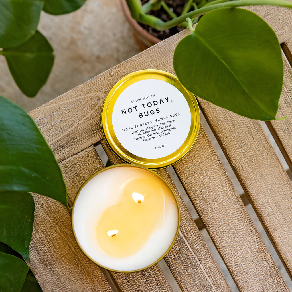 "Not Today, Bugs" Mosquito Candle