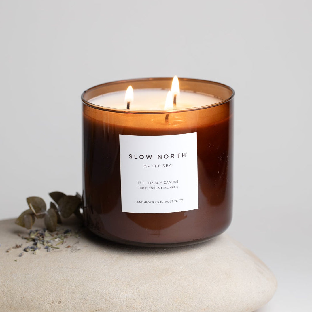 Of The Sea Signature 3-Wick Candle (Eucalyptus, Lavender & Peppermint)