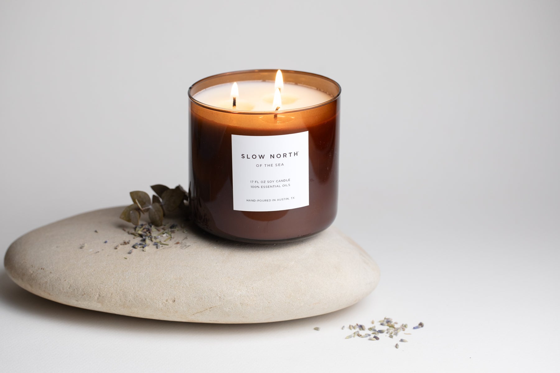Of The Sea Signature 3-Wick Candle (Eucalyptus, Lavender & Peppermint)