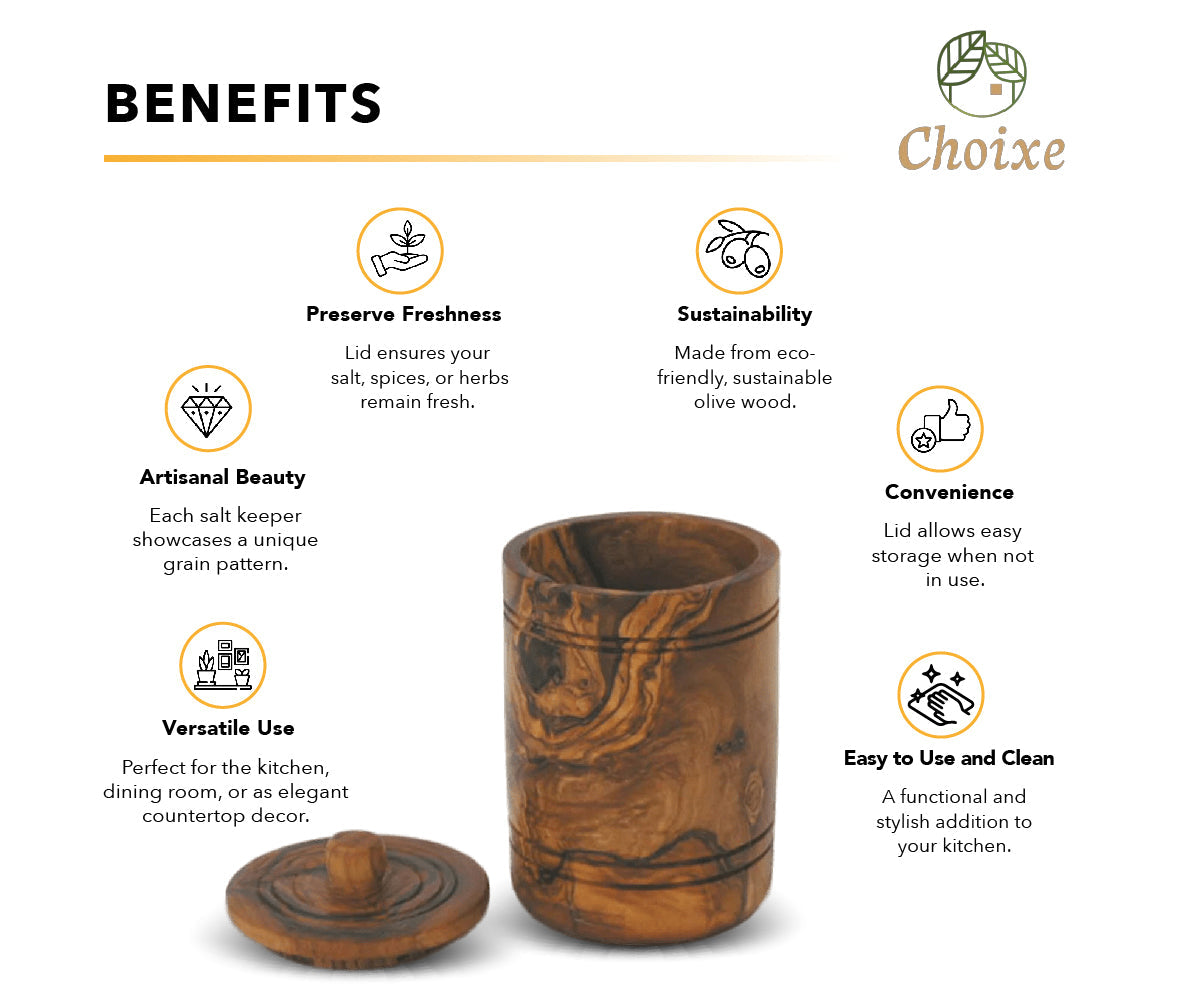 Olive Wood Jar with Lid