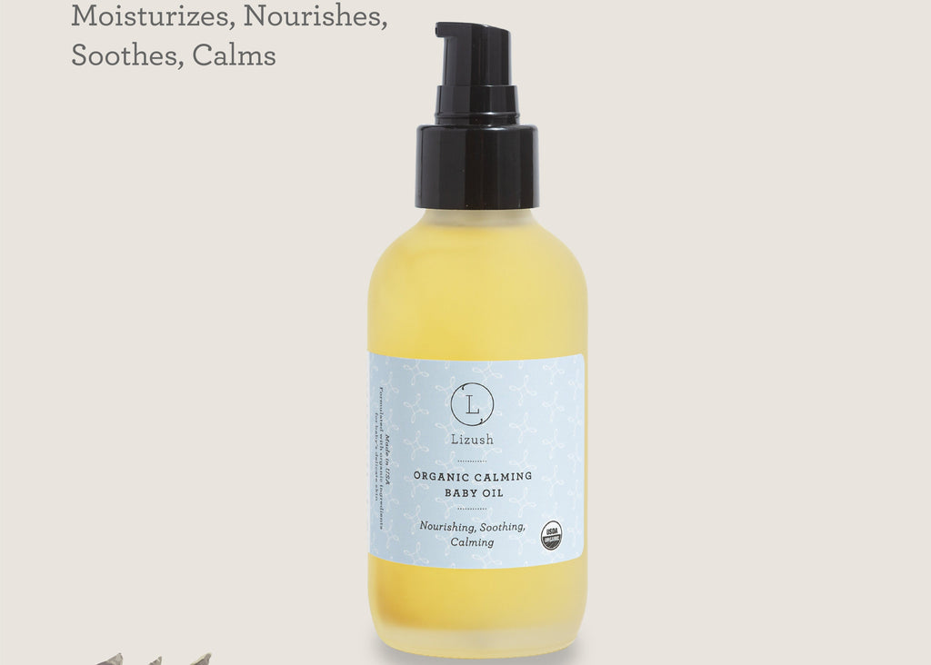 ORGANIC CALMING BABY OIL - Nourishing, Soothing & Calming