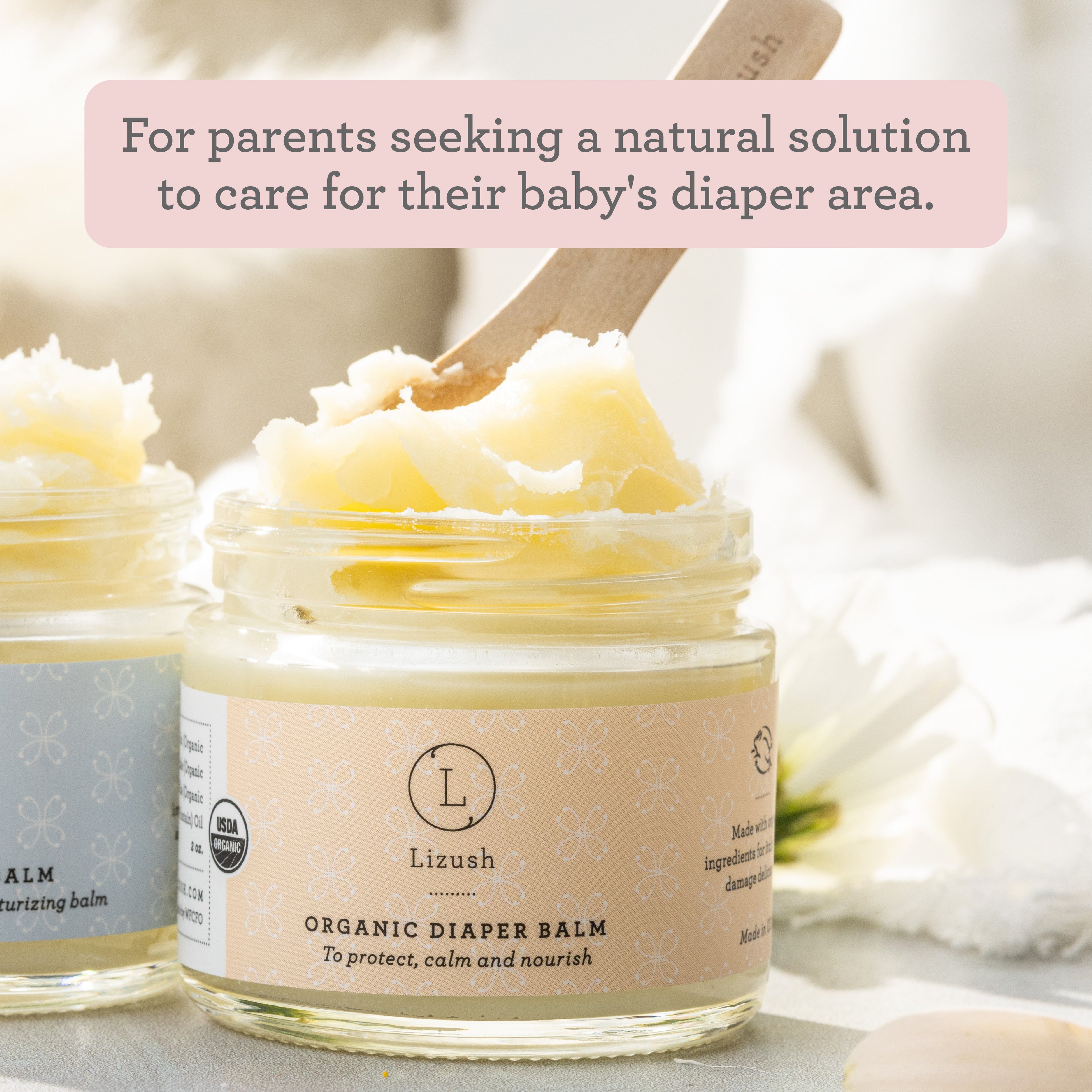 ORGANIC DIAPER BALM - Protects, Calms & Nourishes